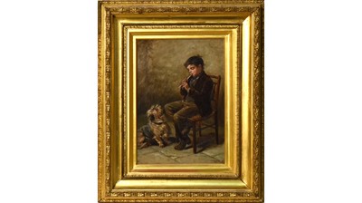 Lot 903 - Ralph Hedley - An Attentive Audience | oil