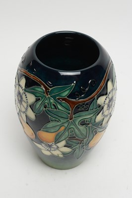 Lot 341 - A Moorcroft Passion Flower vase.