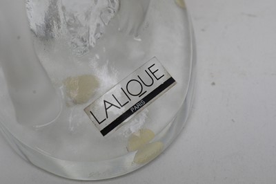 Lot 342 - A Lalique 'Deux Danseuses' glass sculpture.