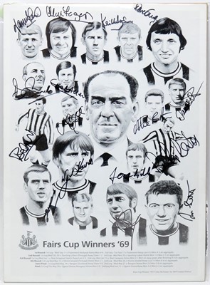 Lot 740 - Fairs Cup Winners '69 team signatures