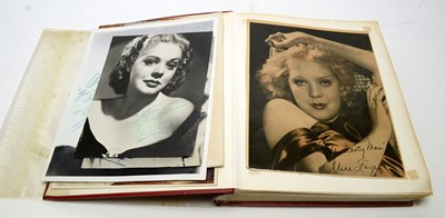 Lot 728 - A collection of Alice Faye signed photographs...