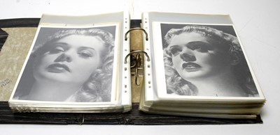 Lot 729 - A large quantity of photographs and other images of Alice Faye.