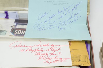 Lot 725 - A collection of correspondence between Arthur Nicholson and Alice Faye.