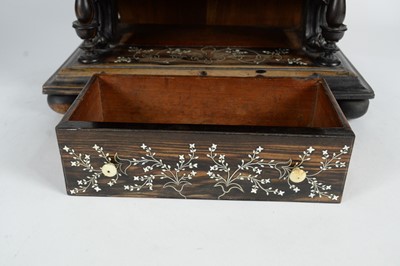 Lot 15 - A 19th Century Anglo-Indian ebony correspondence cabinet