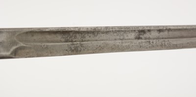 Lot 800 - A WWI British bayonet, and a WWII machete