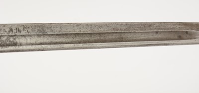 Lot 800 - A WWI British bayonet, and a WWII machete