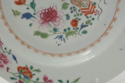 Lot 478 - Famille Rose charger and two plates