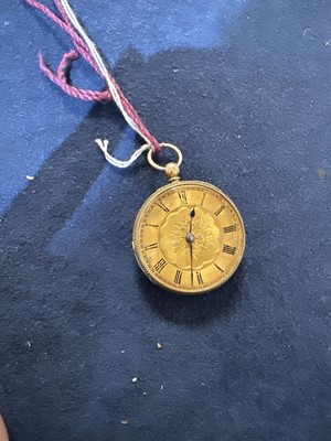 Lot 118 - An 18ct yellow gold open faced pocket watch