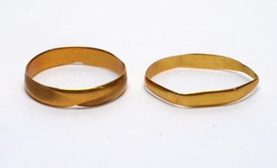 Lot 130 - Four gold rings, one set paste stones