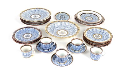 Lot 698 - A part Worcester Flight, Barr Flight and Barr part Royal lily pattern service.