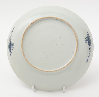 Lot 634 - Chinese dish, tea bowl and saucer.