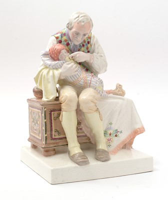 Lot 89 - Continental group grandfather and child