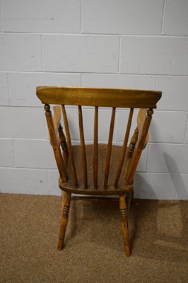 Lot 40 - A Victorian style elm and beech Windsor style armchair