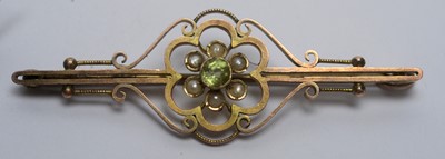 Lot 169 - A crescent brooch, and three other brooches
