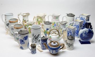 Lot 213 - A collection of Ridgway and other Staffordshire earthenware.
