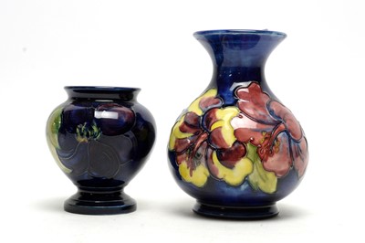 Lot 340 - A Moorcroft vase; and another