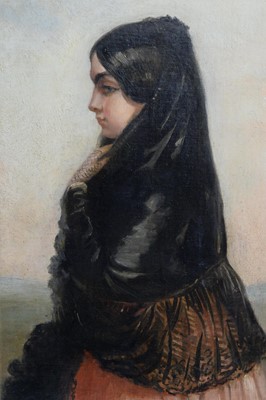 Lot 783 - 19th Century French School - Portrait of a Spanish Maja | oil