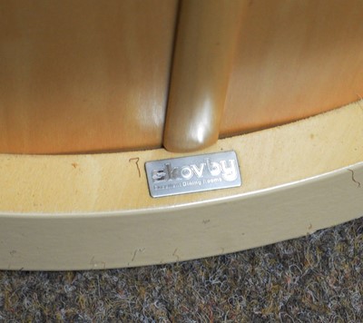 Lot 39 - Skovby: a Danish extending segmental pedestal dining table. model SM32MB.