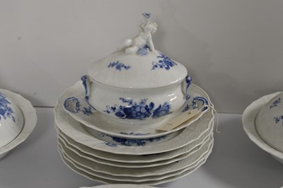 Lot 250 - A Royal Copenhagen blue and white dinner service