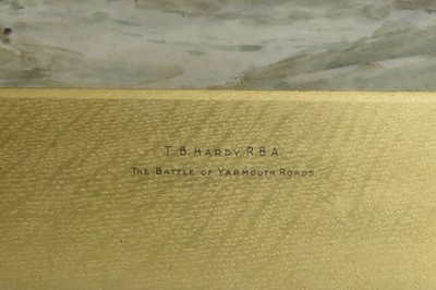 Lot 810 - Thomas Bush Hardy RBA - The Battle of Yarmouth Roads | watercolour