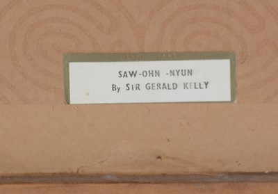 Lot 706 - Sir Gerald Kelly - Saw Ohn Nyun | lithograph
