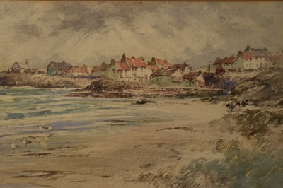 Lot 844 - Thomas Swift Hutton - Seaton Sluice, Nr Whitley Bay | watercolour