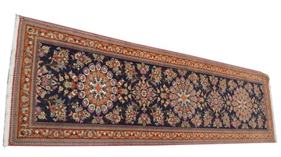 Lot 1127 - A Qum carpet runner