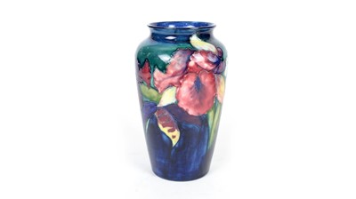 Lot 690 - Moorcroft iris pattern vase