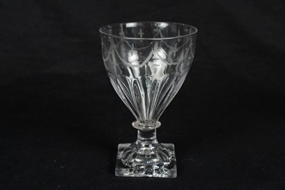 Lot 760 - Two rummers and a stirrup cup