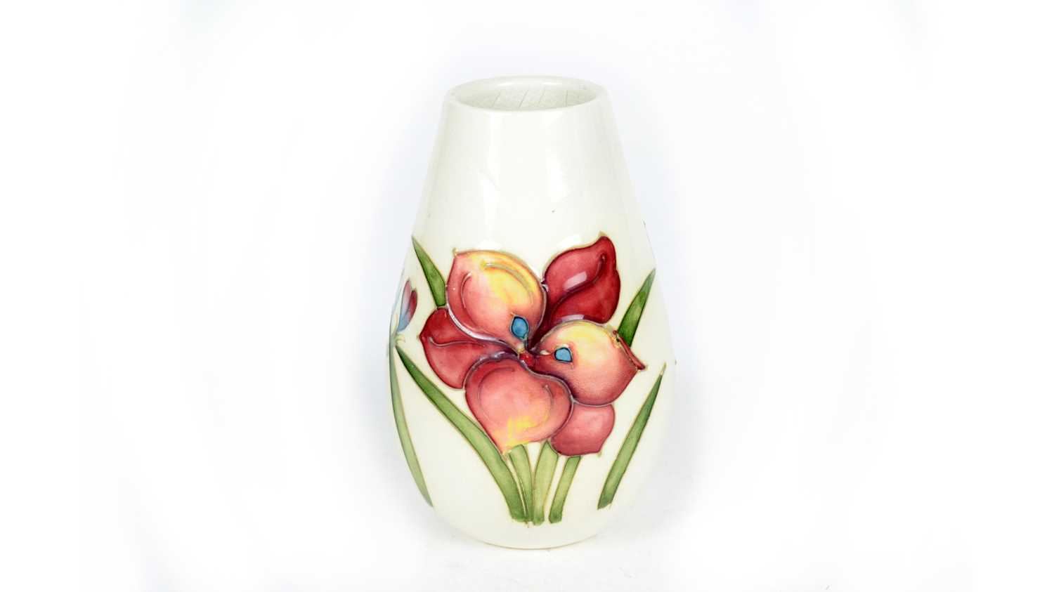 Lot 684 - Moorcroft Crocus pattern vase.