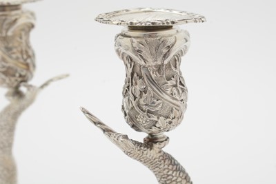 Lot 567 - A pair of modern Irish silver candlesticks, by Royal Irish Silver Co