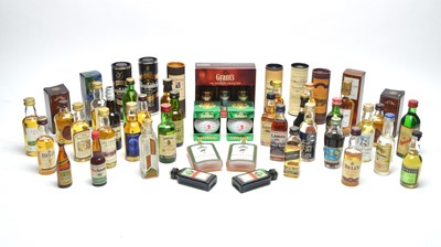 Lot 1074 - Collection of whisky and other miniatures