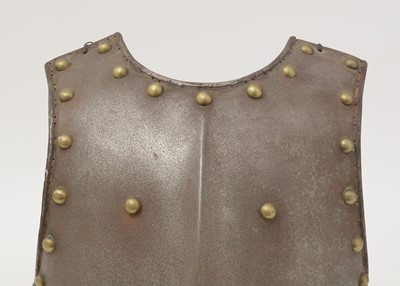 Lot 801 - A French Cuirassiers breastplate and backplate