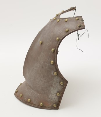 Lot 801 - A French Cuirassiers breastplate and backplate