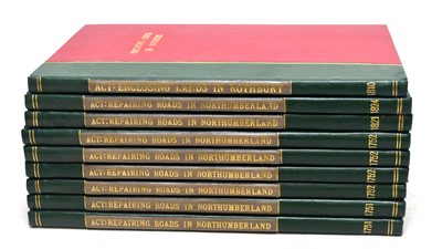 Lot 751 - Sundry Parliamentary Acts for Repairing Roads in Northumberland.