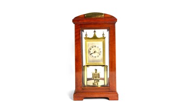 Lot 1184 - Gustav Becker for the B.H. Abraham Co: an early 20th C torsion/anniversary clock.