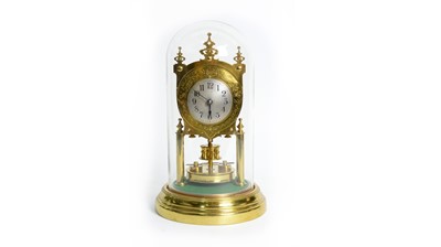 Lot 1185 - Gustav Becker: an early 20th Century 400-day anniversary/torsion clock.