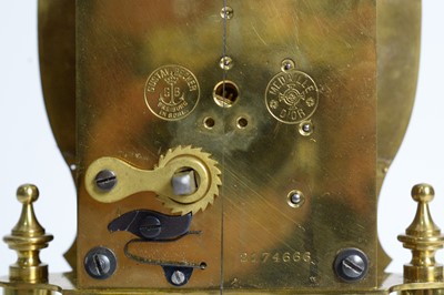Lot 1185 - Gustav Becker: an early 20th Century 400-day anniversary/torsion clock.
