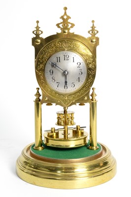 Lot 1185 - Gustav Becker: an early 20th Century 400-day anniversary/torsion clock.