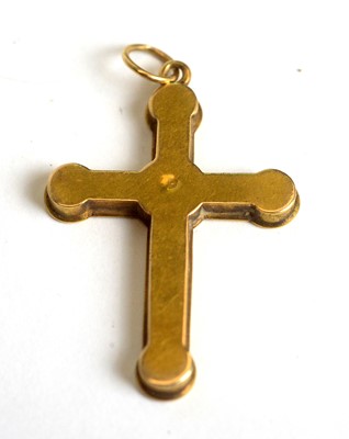 Lot 321 - A micro-mosaic crucifix pendant