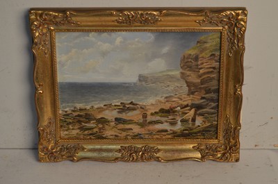 Lot 967 - Andrew James Sticks - On the Whitby Coast Before a Shower and Entrance to the Tyne | oil