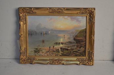 Lot 679 - Andrew James Sticks - On the Whitby Coast Before a Shower and Entrance to the Tyne | oil