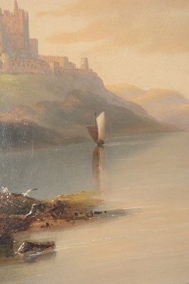 Lot 680 - John Wilson Carmichael - Bamburgh Castle, with Shipping and Farne Isles in the Distance | oil