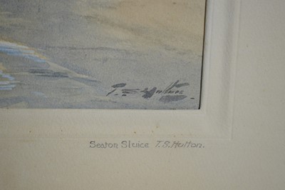 Lot 46 - Thomas Swift Hutton - Seaton Sluice | watercolour