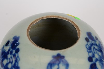 Lot 652 - 19th Century Chinese celadon jar and cover