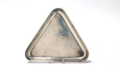 Lot 613 - An Edward VII silver waiter, by Harry Brasted