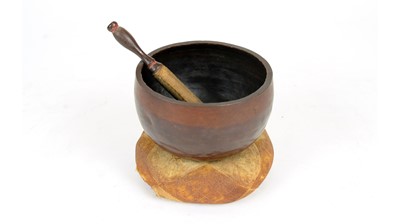 Lot 669 - A Chinese small gong or singing bowl
