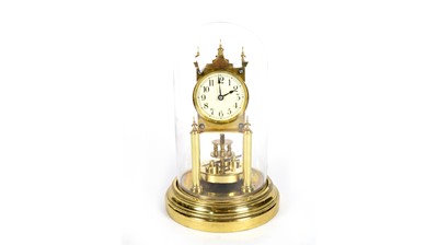 Lot 1186 - Gustav Becker: an early 20th Century anniversary/torsion clock.