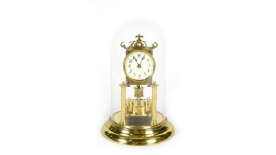 Lot 1190 - Style of Philip Haas: a good early 20th C 400-day anniversary/torsion clock.