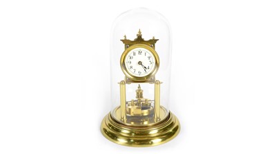 Lot 1191 - Style of Phillipp Haas: an early 20th C 400-day anniversary/torsion clock.